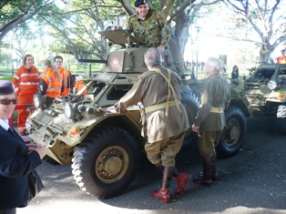 Ferrets from the NSWL Museum take up ground holding positions